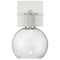Access Lighting Port Nine Burgundy, Burgundy LED Wall Sconce, Brushed Steel Finish, Seeded Glass 63145LEDD-BS/SDG - alternate 4